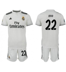 2018-2019 Real Madrid home 22 Club Soccer Jersey