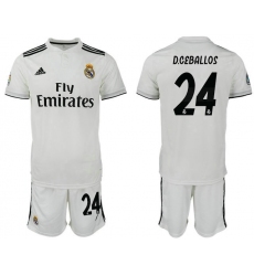 2018-2019 Real Madrid home 24 Club Soccer Jersey