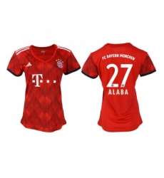2018-2019 Women Bayern Munich home aaa version 27 Club Soccer Jersey