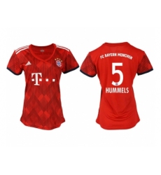 2018-2019 Women Bayern Munich home aaa version 5 Club Soccer Jersey