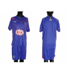 Bordeaux Blank Blue Away Soccer Club Jersey