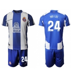 Espanyol #24 Wu Lei Home Soccer Club Jersey