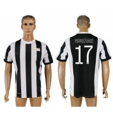 Juventus #17 Mandzukic 120th Anniversary Soccer Club Jersey