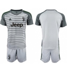Juventus Blank Grey Goalkeeper Soccer Club Jersey