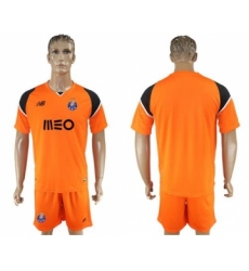 Oporto Blank Orange Goalkeeper Soccer Club Jersey