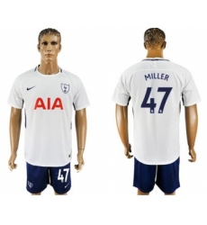 Tottenham Hotspur #47 Miller White Blue Soccer Club Jersey