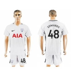 Tottenham Hotspur #48 Edwards White Home Soccer Club Jersey