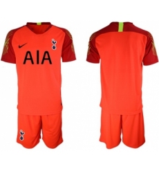 Tottenham Hotspur Blank Red Goalkeeper Soccer Club Jersey