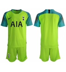 Tottenham Hotspur Blank Shiny Green Goalkeeper Soccer Club Jersey