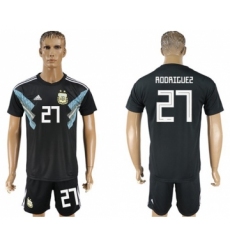 Argentina #27 Rodriguez Away Soccer Country Jersey