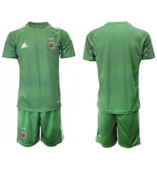 Argentina Blank Army Green Goalkeeper Soccer Country Jersey