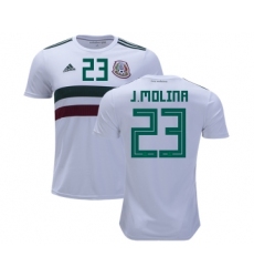 Mexico #23 J.Molina Away Soccer Country Jersey