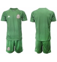 Mexico Blank Green Goalkeeper Soccer Country Jersey