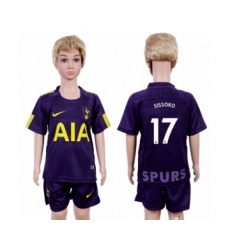 Tottenham Hotspur #17 Sissoko Sec Away Kid Soccer Club Jersey