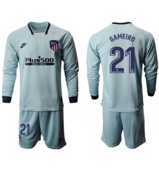 Atletico Madrid #21 Gameiro Third Long Sleeves Soccer Club Jersey