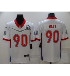 Men's Pittsburgh Steelers #90 T.J. Watt Nike White 2022 AFC Pro Bowl Game Jersey