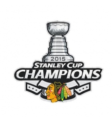 Stitched 2015 NHL Stanley Cup Final Champions Chicago Blackhawks Jersey