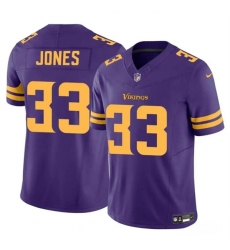 Men's Minnesota Vikings #33 Aaron Jones Purple F.U.S.E. Color Rush Vapor Untouchable Limited Football Stitched Jersey