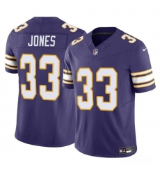 Men's Minnesota Vikings #33 Aaron Jones Purple F.U.S.E. Vapor Untouchable Throwback Limited Football Stitched Jersey