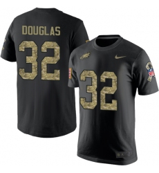 Nike Philadelphia Eagles #32 Rasul Douglas Black Camo Salute to Service T-Shirt