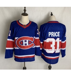 Men's Montreal Canadiens #31 Carey Price Blue 2020-21 Special Edition Replica Player Jersey