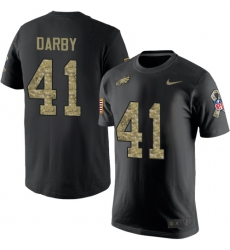 Nike Philadelphia Eagles #41 Ronald Darby Black Camo Salute to Service T-Shirt