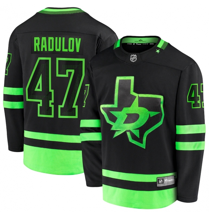 Men's Dallas Stars #47 Alexander Radulov Fanatics Branded Black 2020-21 Alternate Premier Breakaway Player Jersey