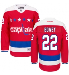 Women's Reebok Washington Capitals #22 Madison Bowey Premier Red Third NHL Jersey