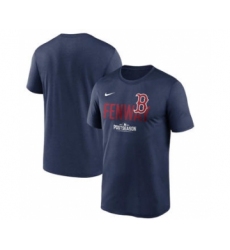 Men's Boston Red Sox Navy 2021 Postseason Dugout Baseball T-Shirt