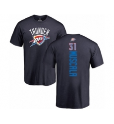 Basketball Oklahoma City Thunder #31 Mike Muscala Navy Blue Backer T-Shirt