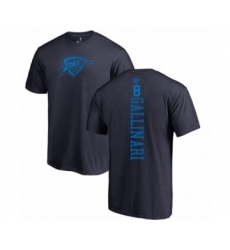 Basketball Oklahoma City Thunder #8 Danilo Gallinari Navy Blue One Color Backer T-Shirt