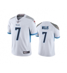 Men's Tennessee Titans #7 Malik Willis White Vapor Untouchable Stitched Jersey