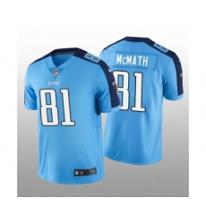 Men's Tennessee Titans #81 Racey McMath Light Blue Vapor Limited Nike Jersey