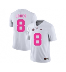 Alabama Crimson Tide 8 Julio Jones White 2018 Breast Cancer Awareness College Football Jersey