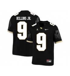 UCF Knights 9 Adrian Killins Jr. Black College Football Jersey