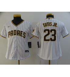Women's San Diego Padres #23 Fernando Tatis Jr. Replica White Nike Jersey