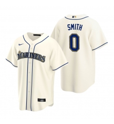 Men's Nike Seattle Mariners #0 Mallex Smith Cream Alternate Stitched Baseball Jersey