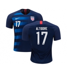 USA #17 Altidore Away Kid Soccer Country Jersey