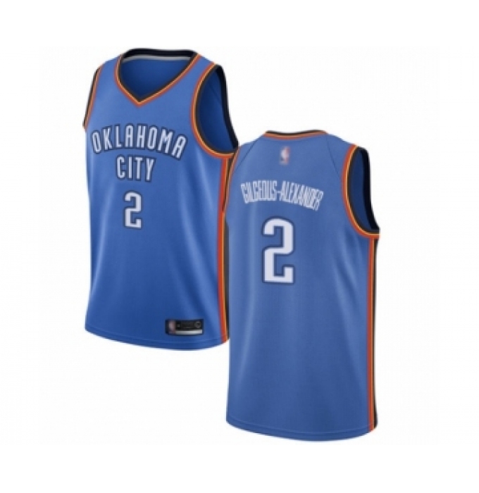 Men's Oklahoma City Thunder #2 Shai Gilgeous-Alexander Swingman Royal Blue Basketball Jersey - Icon Edition