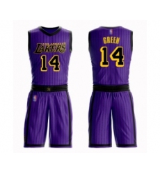Women's Los Angeles Lakers #14 Danny Green Swingman Purple Basketball Suit Jersey - City Edition