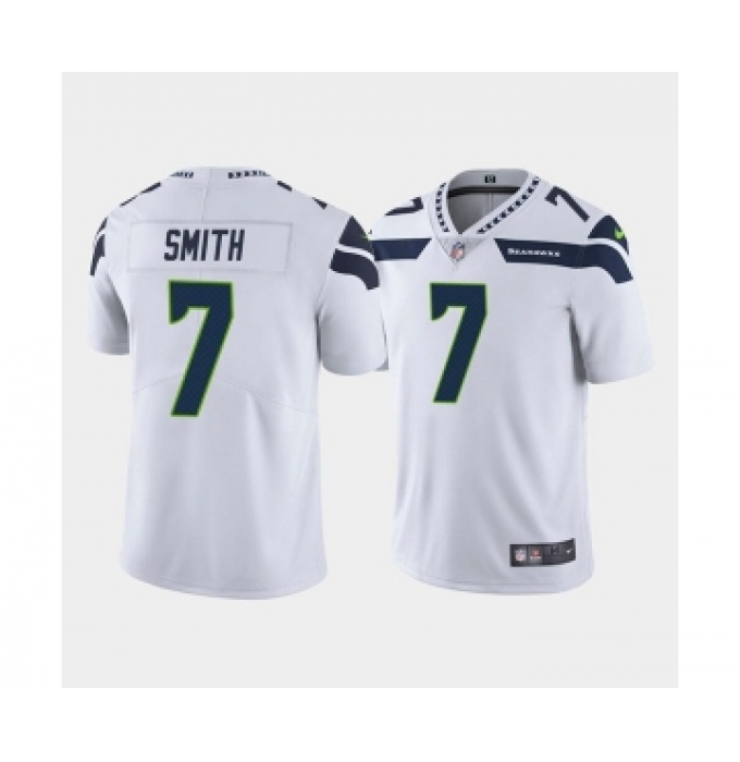 Men's Seattle Seahawks #7 Geno Smith White Vapor Untouchable Limited Stitched Jersey