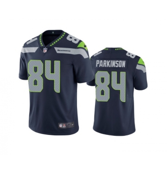 Men's Seattle Seahawks #84 Colby Parkinson Navy Vapor Untouchable Limited Stitched Jersey