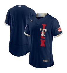 Men's Texas Rangers Blank Nike Navy 2021 MLB All-Star Game Authentic Jersey