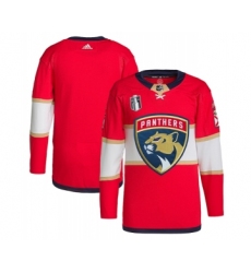 Men's Florida Panthers Blank Red 2023 Stanley Cup Final Stitched Jersey