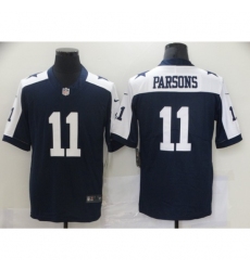 Women's Nike Dallas Cowboys #11 Micah Parsons Blue Throwback Limited Jersey