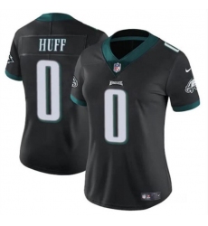 Women's Philadelphia Eagles #0 Bryce Huff Black Vapor Untouchable Limited Football Stitched Jersey(Run Small)
