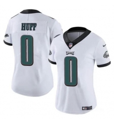 Women's Philadelphia Eagles #0 Bryce Huff White Vapor Untouchable Limited Football Stitched Jersey(Run Small)