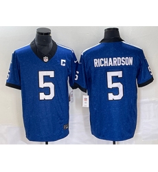Men's Nike Indianapolis Colts #5 Anthony Richardson Blue Royal Indiana Nights Alternate Limited Jersey