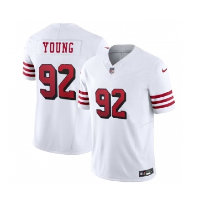Men's San Francisco 49ers #92 Chase Young New White 2023 F.U.S.E. Football Stitched Jersey