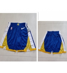 Men's Golden State Warriors Blue 75th Anniversary Diamond 2021 Stitched Shorts